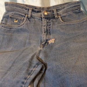 Gloria Vanderbilt Stretch Jeans w/butterfly patch